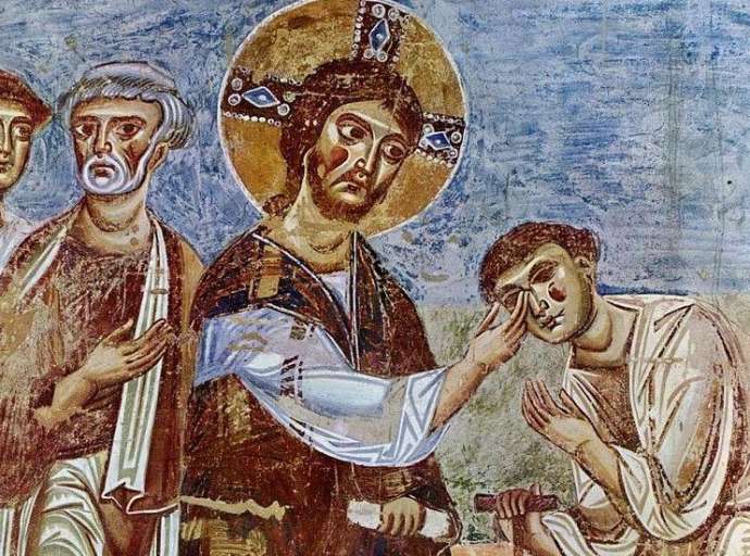 E il suo sguardo che illumina il mondo dà gioia a Dio